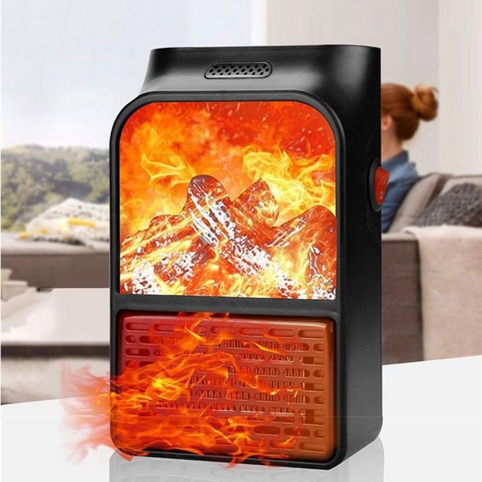Портативна мини печка с ефект пламък - Flame Heater 900W