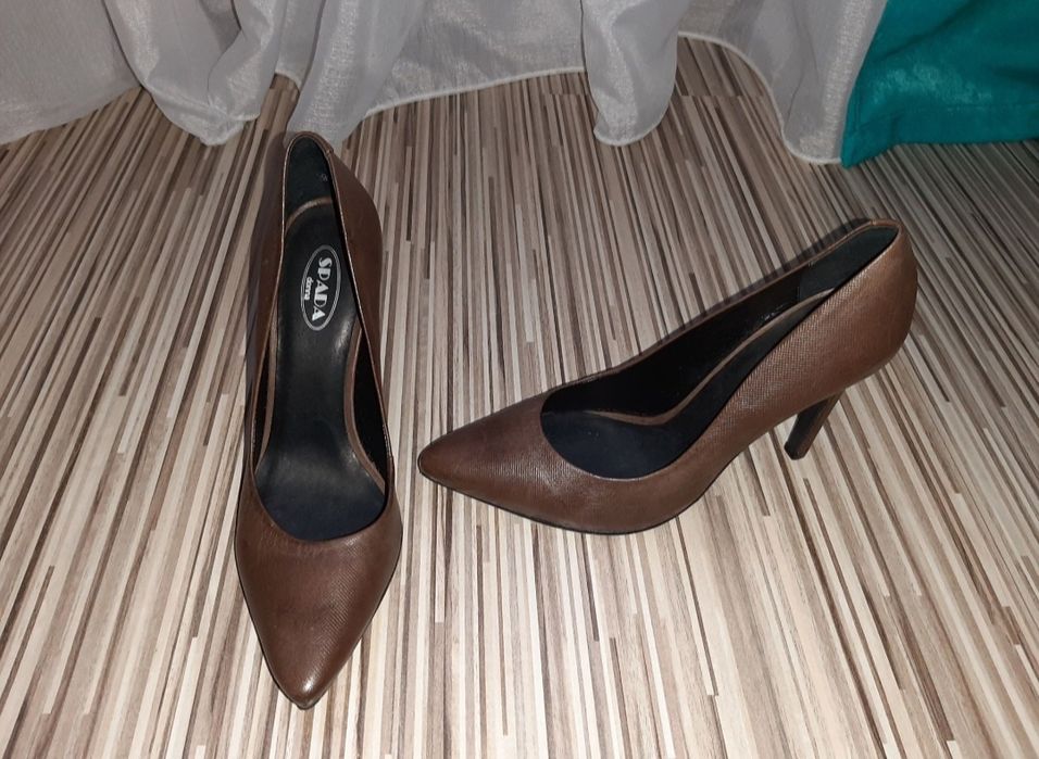 Pantofi piele stileto Spada Donna marime 36.