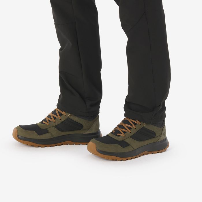 Încălțăminte mid din piele Drumeție Nh500 - produs resigilat Decathlon