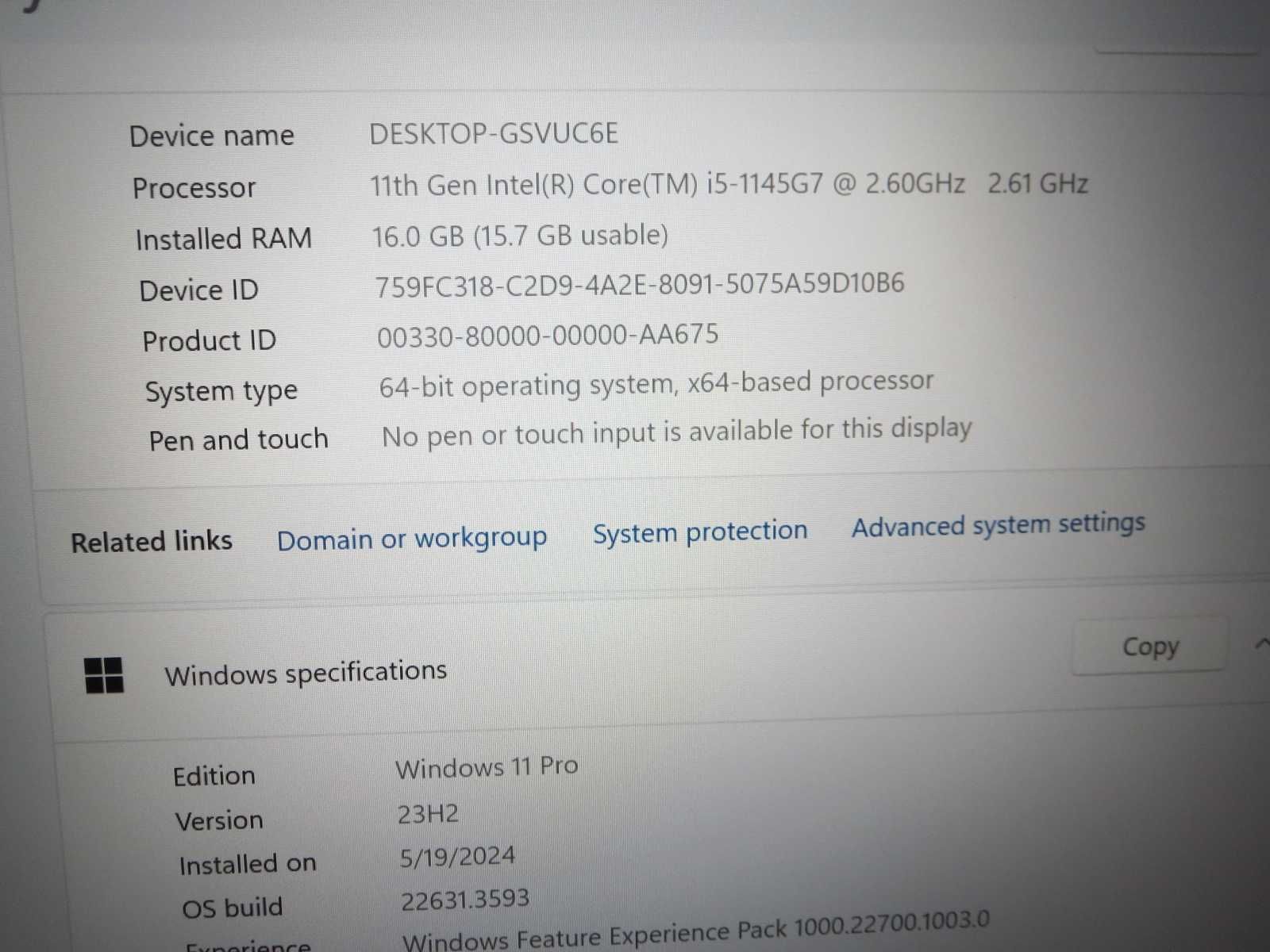 Lenovo ThinkPad T14 2 Gen FHD IPS / i5 11Gen 1145G7/ SSD 256GB/ 16GB