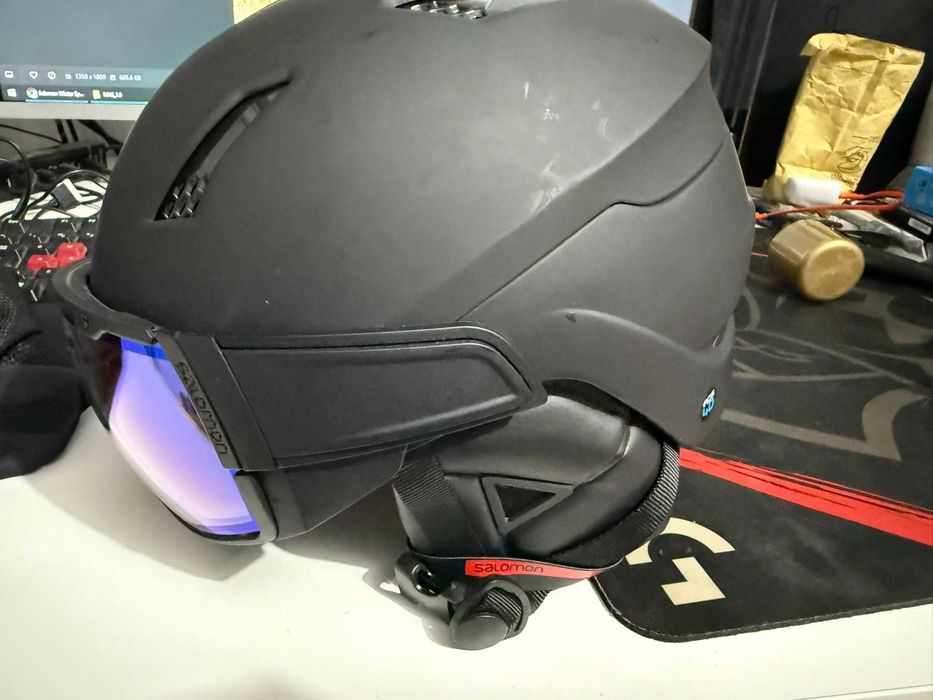 Salomon Driver S ски сноуборд Каска с Очила размер S черен