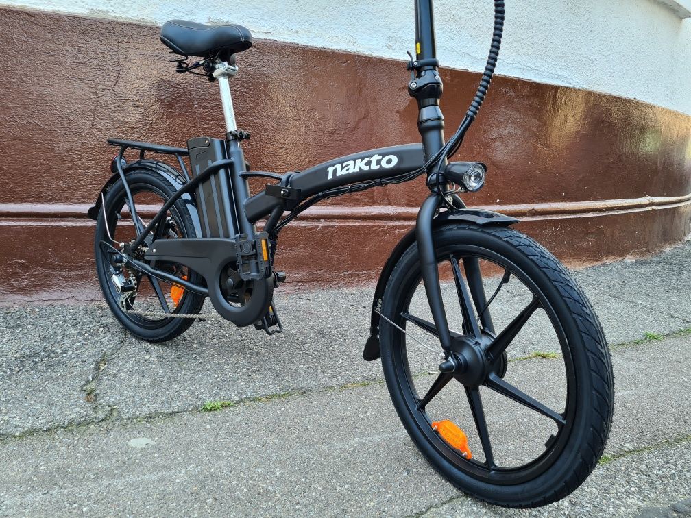 Bicicleta Pliabila Electrica Nakto E-BIKE 350W Shimano Fără Permis