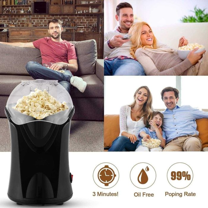 Машина за Пуканки Meykey, 1200W, Работа с Горещ Въздух