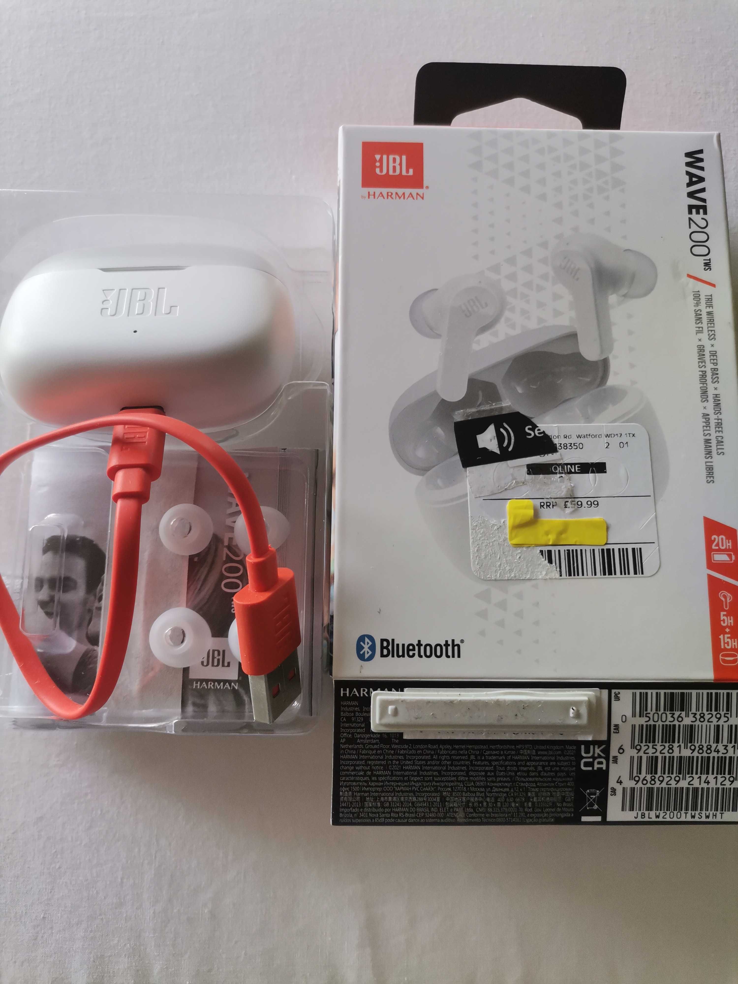 Bluetooth слушалки JBL, HARMAN-WAVE200TWS