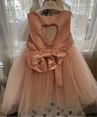 Официална рокля за момиче 80-86 р розова НОВА