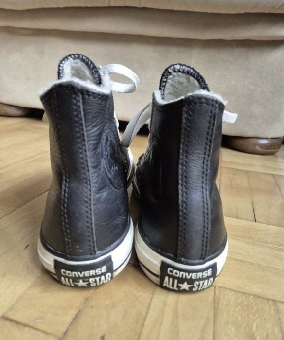 Adidași Converse Chuck Taylor Hi Leather Black - 37 (24 cm)