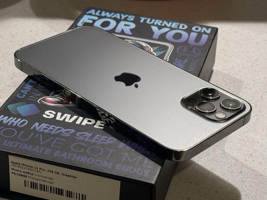 iPhone 12 Pro 256GB Graphite – 2 Год. Гаранця, Перфектен, 100% Батерия