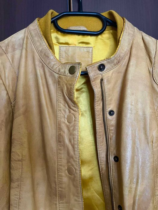 Дамско яке естествена кожа, р-р М