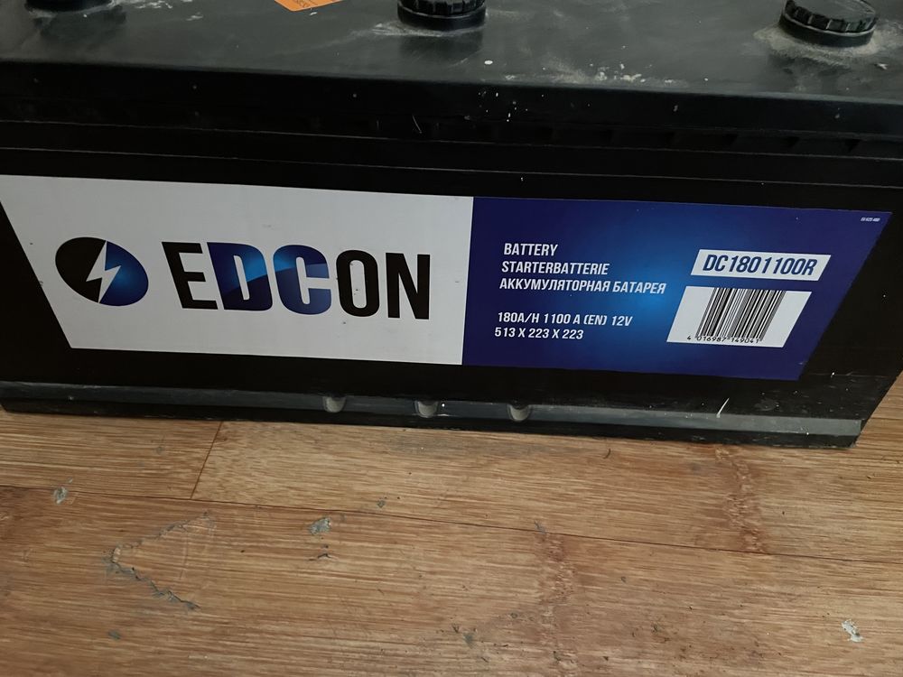 Аккумулятор edcon для грузовых 180 AH 1100A