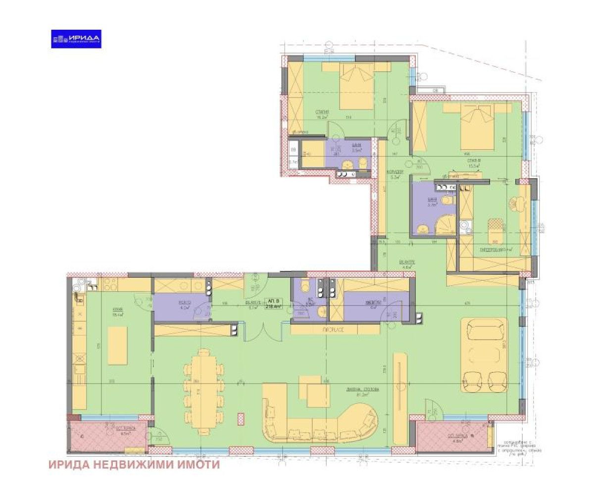 Продава се Многостаен апартамент в София, Лозенец - 258 кв.м за 2549 €/кв.м - Снимка #11