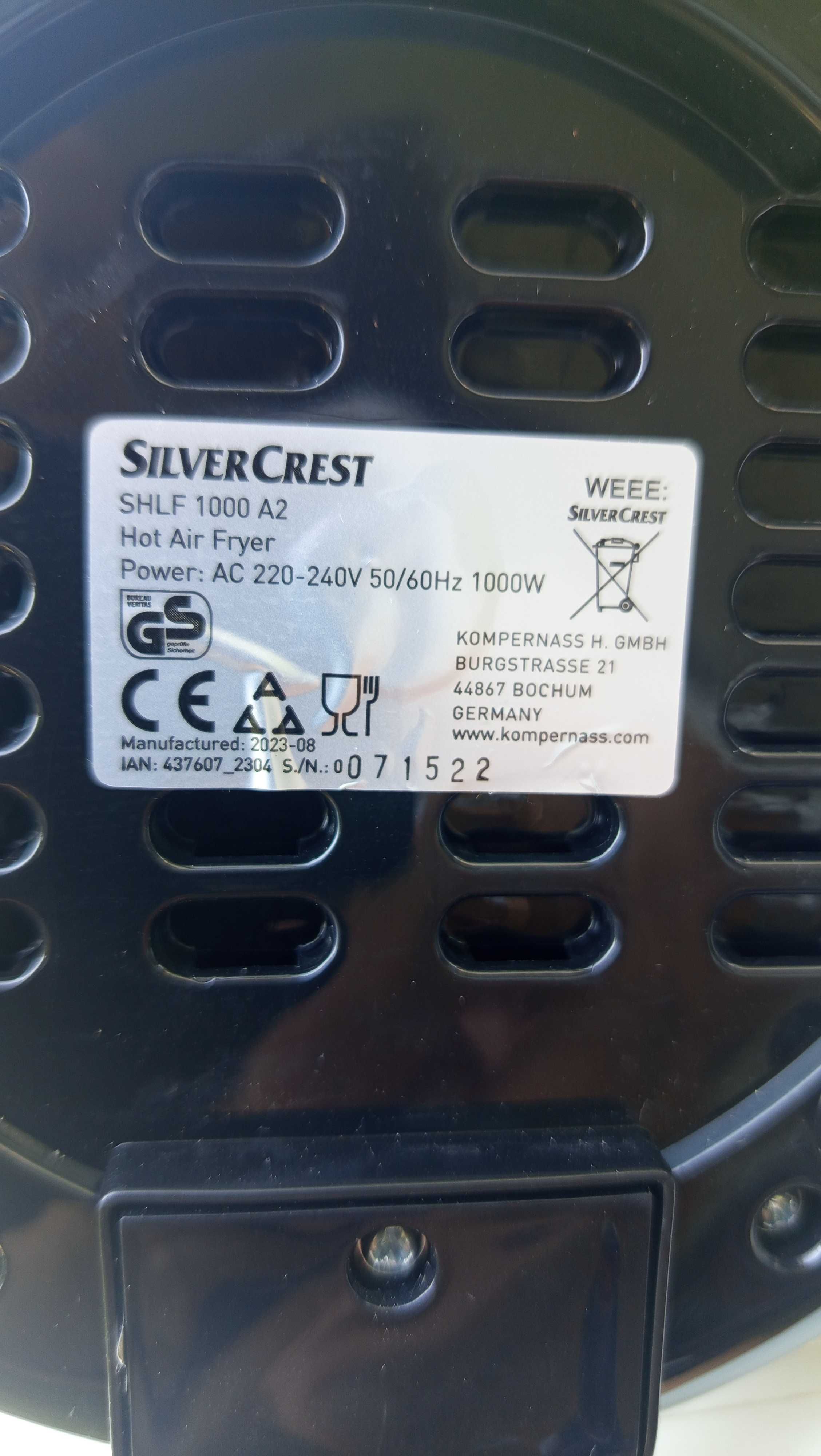 Мини фритюрник с горещ въздух silver crest
