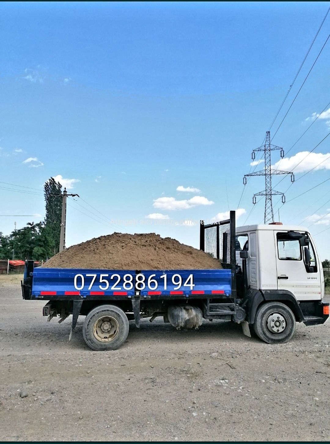 Pământ negru vegetal pietriș balast  Bazarca margaritar beton concasat