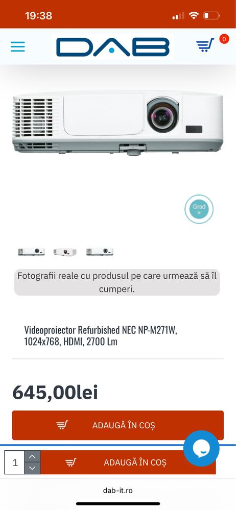 Videoproiector Refurbished NEC NP-M271