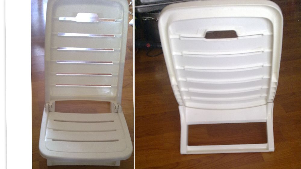 Scaun plastic de gradina/plaja pliabil