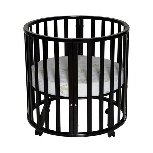 Детская круглая кроватка 3в1