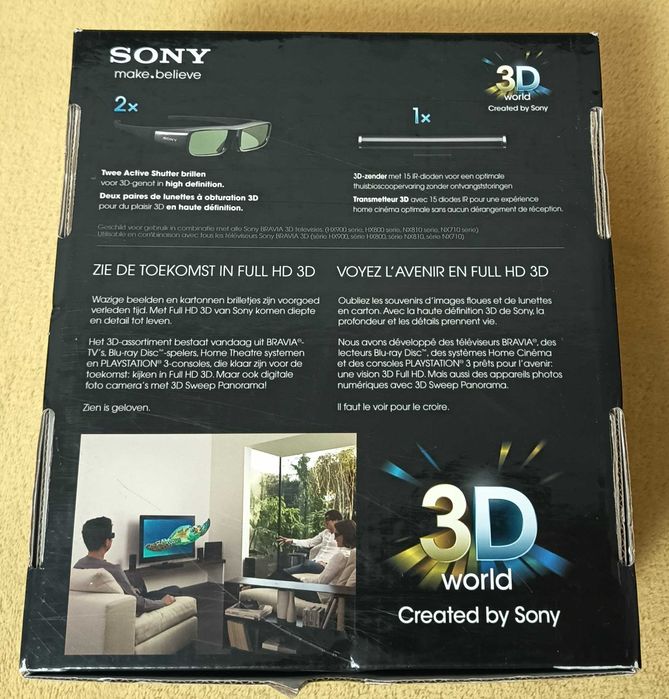 Set TV Sony Bravia transmitatorTMR-BR100 ochelari TDG-BR100 cutie nou