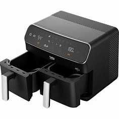 Friteuza cu aer cald dubla BEKO ExpertFry, 8.5l, 2400W, negru-argintiu