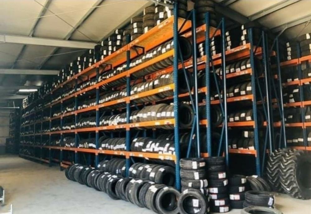 Rafturi metalice depozitare anvelope cauciucuri roti 46