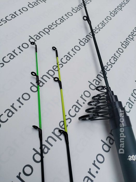 SET 4 Lansete fibra sticla ROBIN HAN Power tele feeder 3,30m 90-150gr