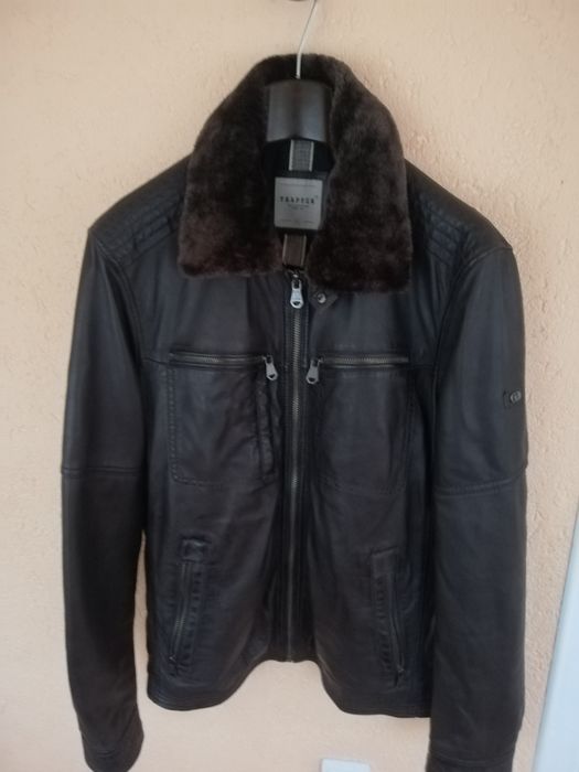 Geaca piele bărbati Trapper xl