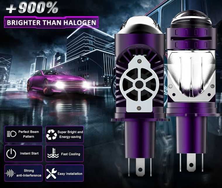 LED крушки H4 Bi LED 6500K