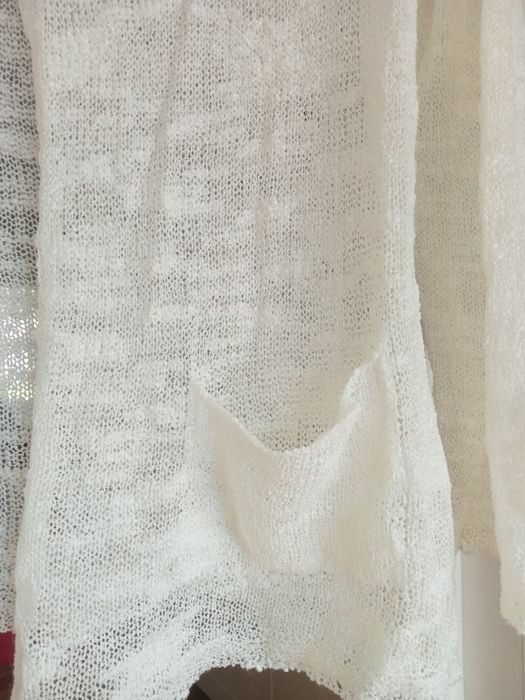 Cardigan alb-crem mărimea M