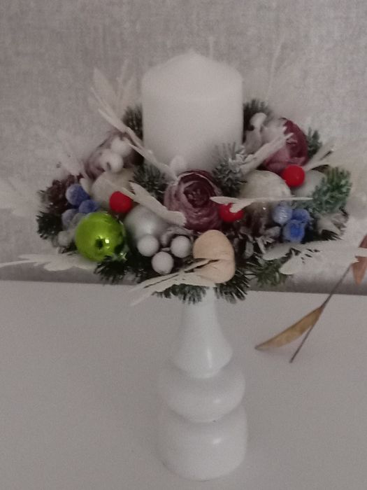 Продам Новогодний подсвечник, ручная работа, смотрится празднично