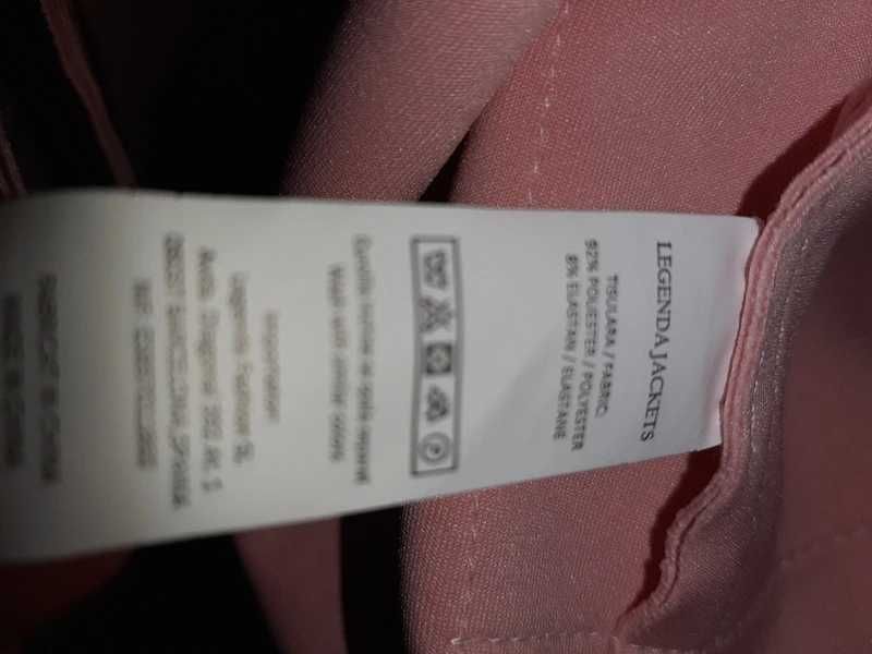 Jachetă Legenda Jackets, roz, catifelată, nouă