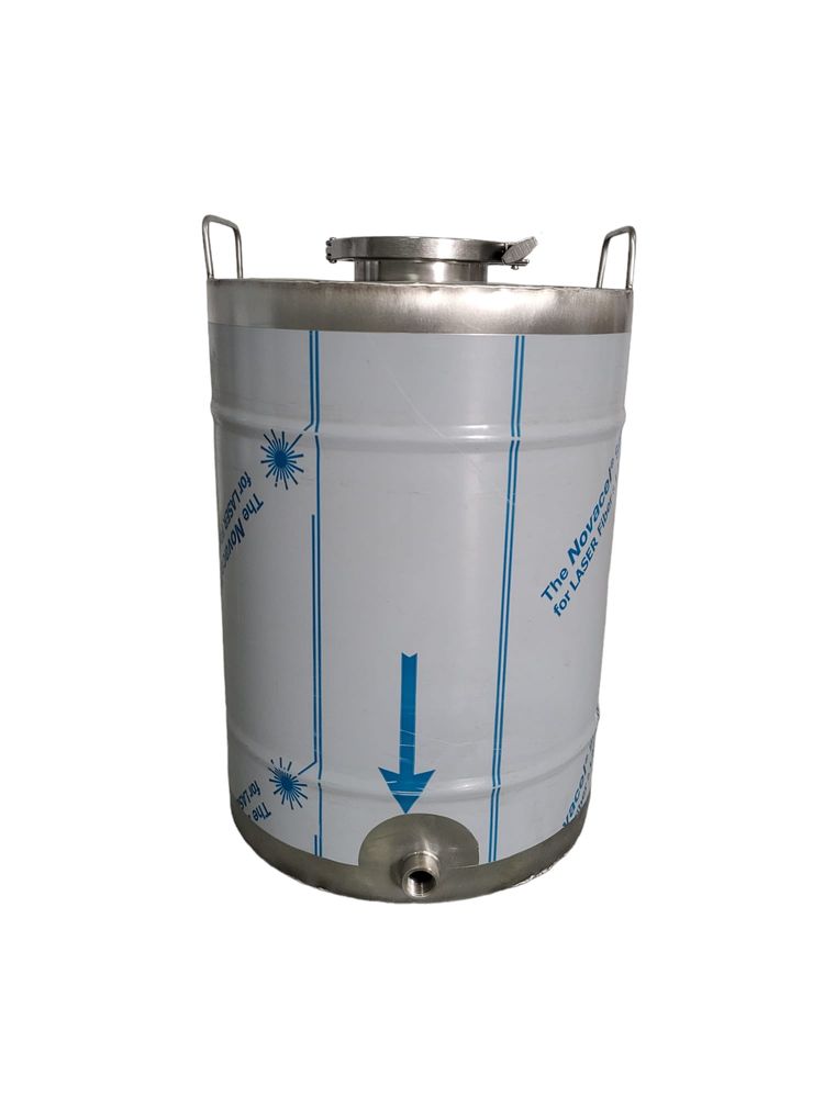 Butoi inox 30 litri, capac clamp 9 cm si robinet inox 1/2