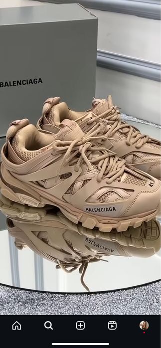 Balenciaga track - бежови