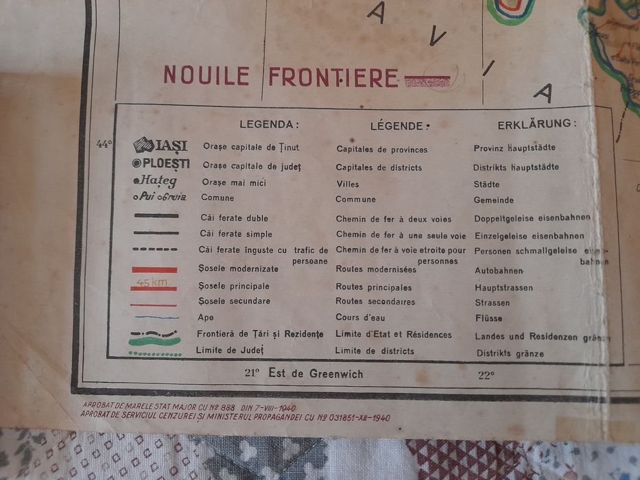 Harta România Mare 1940