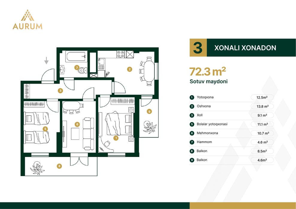Алмазарский район жилой комплекс АУРУМ