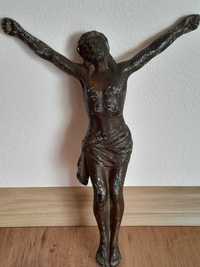 Statueta veche metal crucifix vechi Isus Hristos rastignit