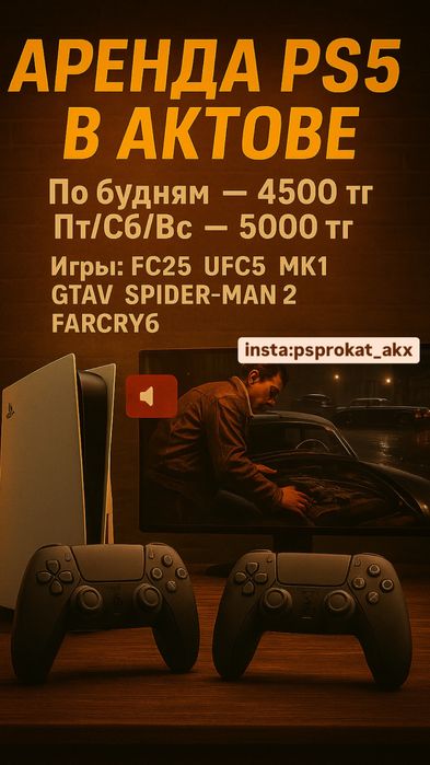 Прокат приставки плейстэйшн пс ps