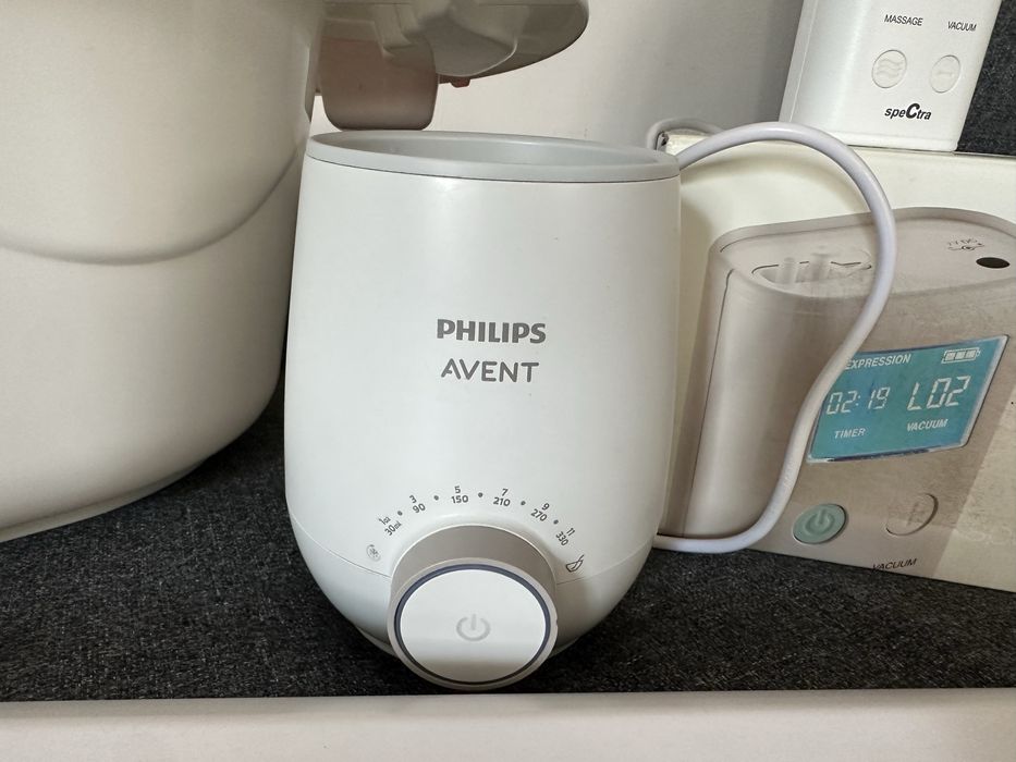 Lot nou nascut: pompa alaptare Spectra, incalzitor lapte Philips Avent