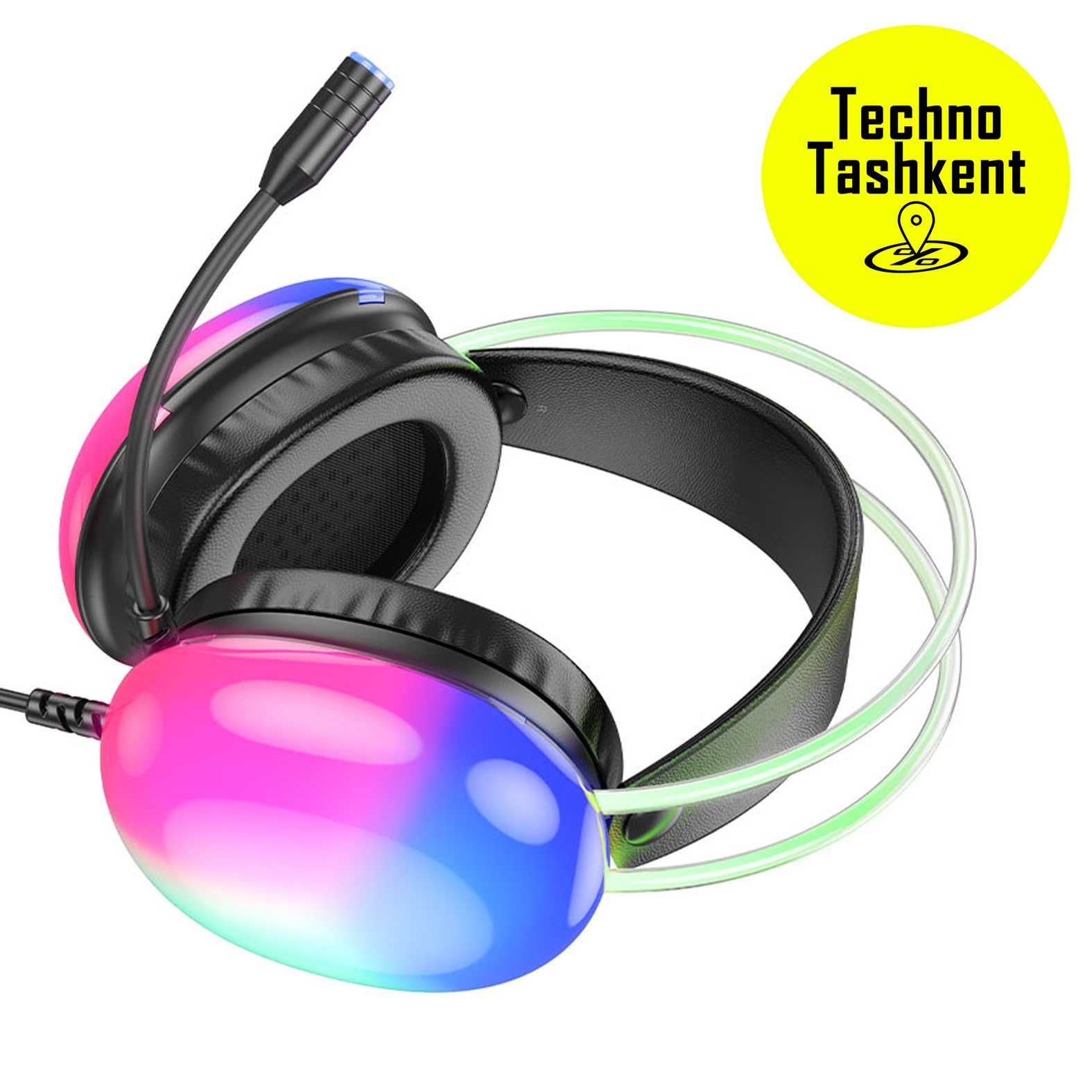 Проводные игровые наушники 7.1 sound Hoco W109 plus (Dostavka Bor)
