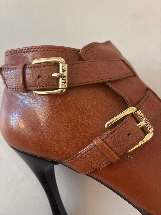 Обувки Ralph Lauren, 36 номер, естествено кожа, кафяви боти