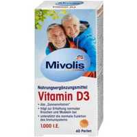 Mivolis Витамин D3  В желатиновых капсулах. 60 капсул. Германия.