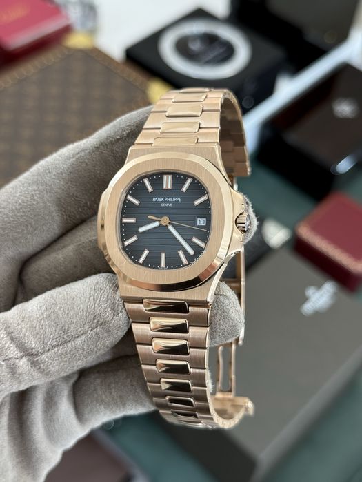 Patek Philippe Nautilus Gold Blue Dial