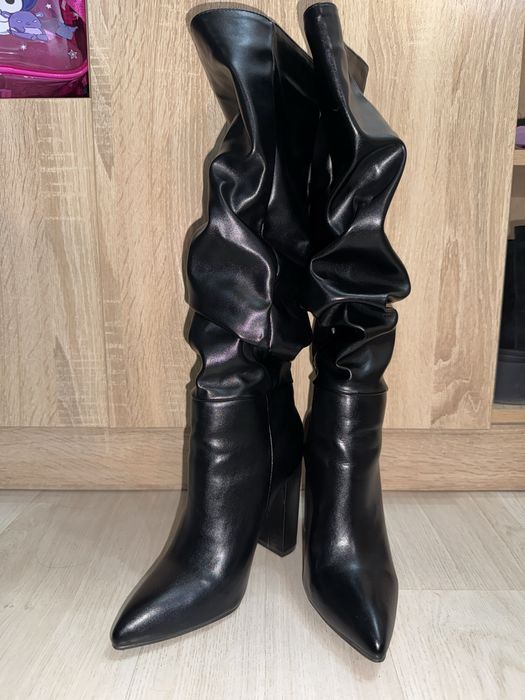 сапожки кожа натуралка, 38р, каблук 7см