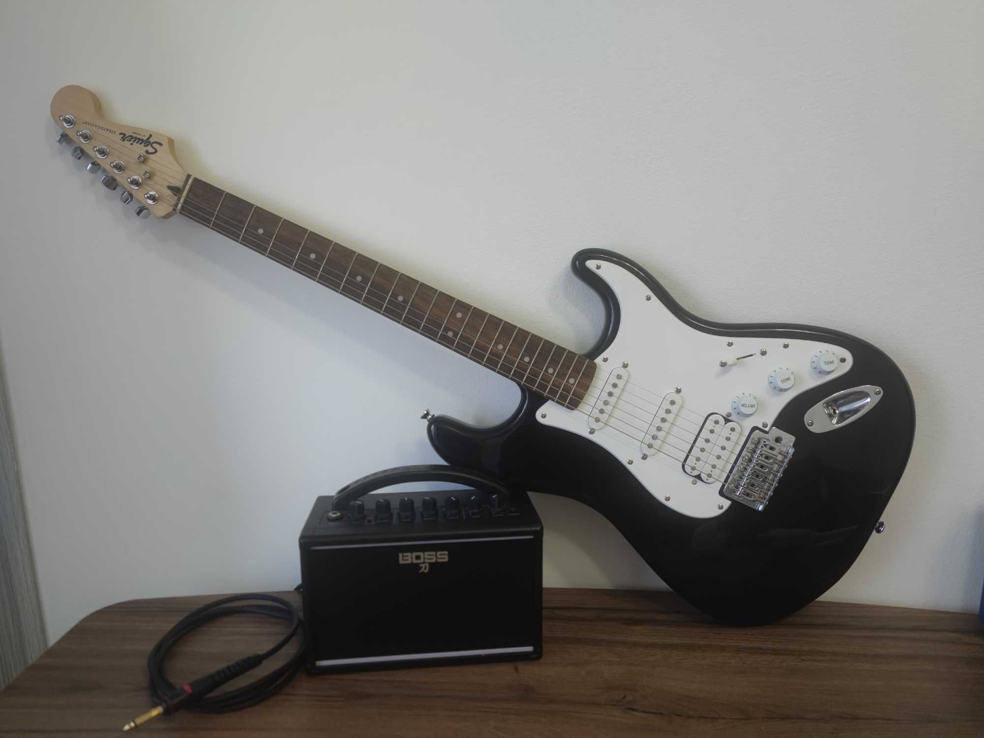 Chitara Fender Squier Bullet HHS IL + Amplificator Boss Katana Mini