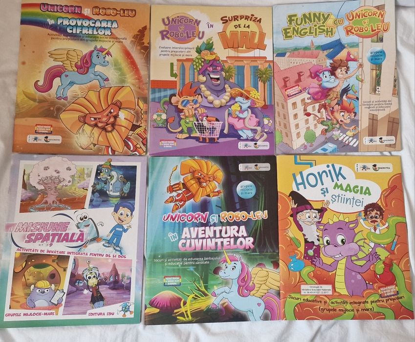 6 Reviste, editura edu cu cd grupa mijlocie si mare .