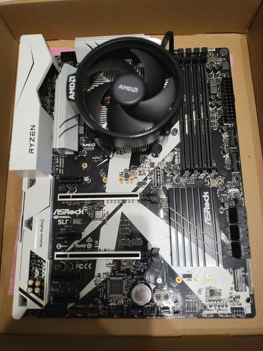 Геймърски комплект AM4 дъно с AMD Ryzen 5 3600XT