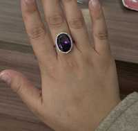 Серебренное кольцо с бриллиантами