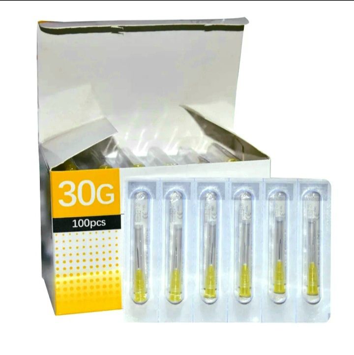 Мезоиглы для косметологов 32G x 4mm, 30G x 4mm