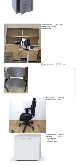 Mobilier pentru spațiu de birouri