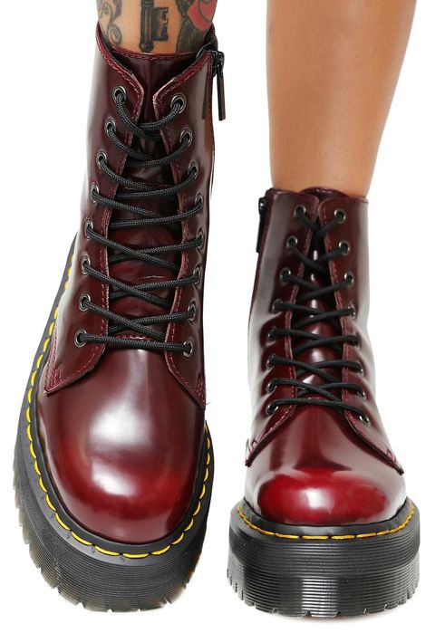 Dr. Martens-Cizme -  cherry red (vegan)