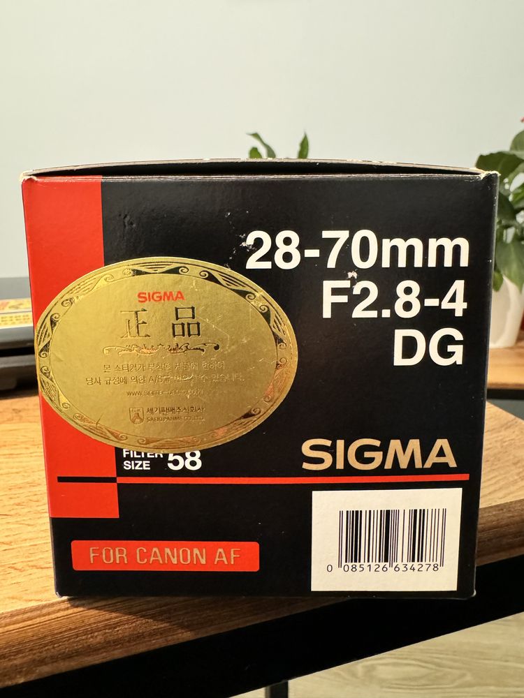 Объектив Sigma 24-70 F2.8-4 DG для Canon AF