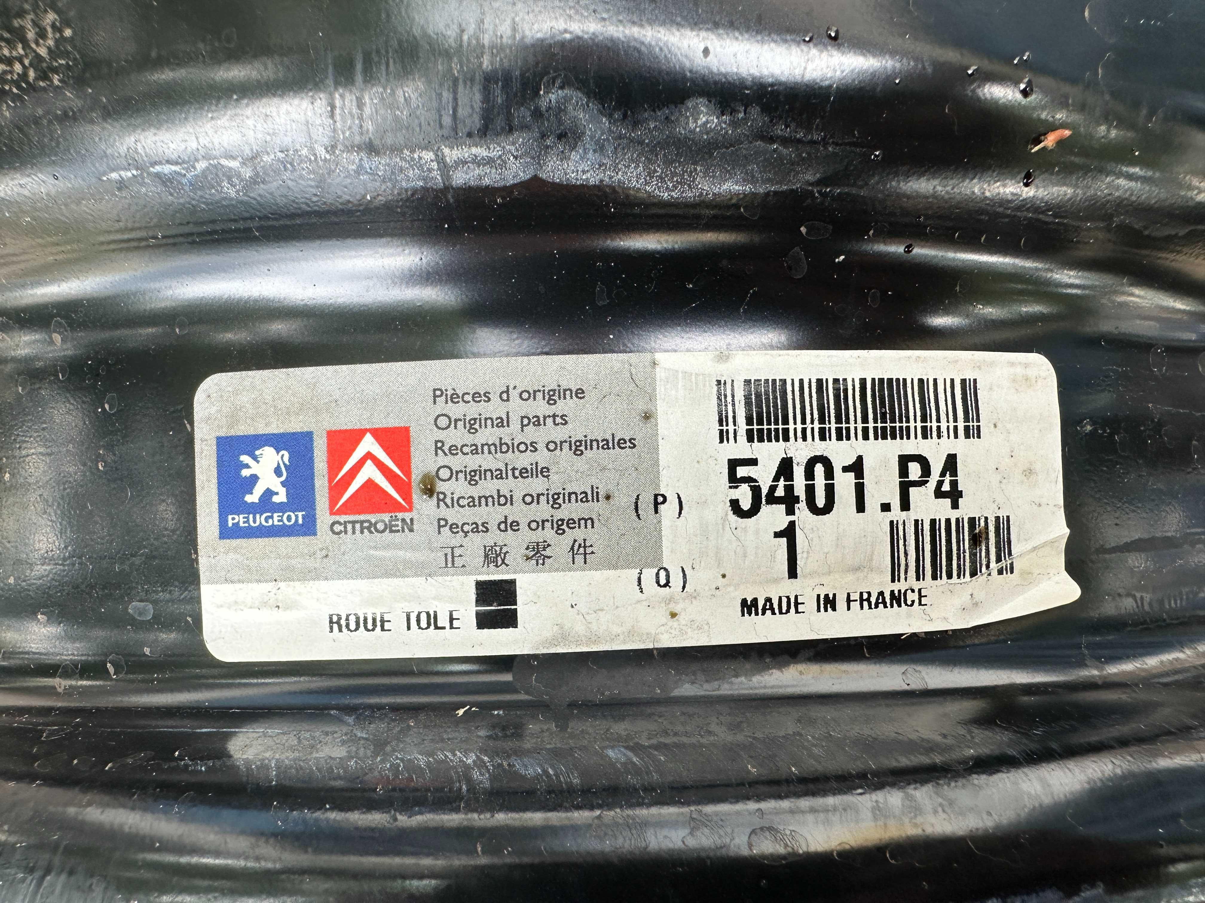 4бр. ОЕМ железни джанти 15" 4х108 - Peugeot, Citroen
