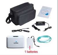 Concentrator portabil 3L oxigen 1,4kg baterie acumulator auto geanta